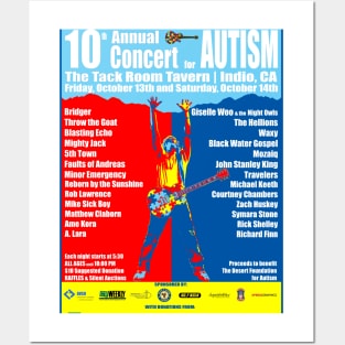 10th Annual Concert for Autism Posters and Art